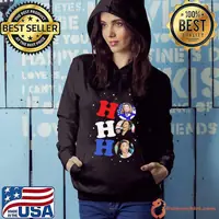 Nice Ho Ho Ho Nancy Pelosi Harris and Alexandria Christmas shirt