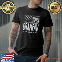 Nice Mens Best Ever American Flag Grandpa T-Shirt
