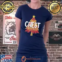 Nice Plaid Chest Nuts Chestnuts Matching Couples Christmas Shirt