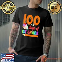 100 Days Of School First Grade School Student Pupil T-Shirt