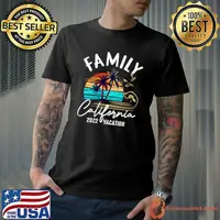 Awesome California Beach Vacation 2022 Matching Family Group T-Shirt