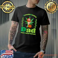 Nice CBD The Man The Myth The Legend Stoner Dad Marijuana T-Shirt