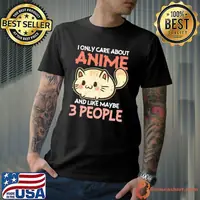 I Only Care About Anime Funny Otaku Fan Japanese Manga Premium T-Shirt
