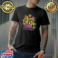 Mardi Gras Queen 2022 Fun Costume Gifts for men or women T-Shirt
