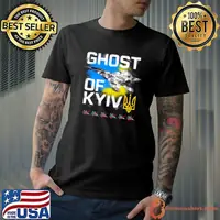 GHOST OF KYIV Ukraine fighter jet T-Shirt