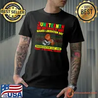 Juneteenth Names Liberation Day Emancipation Day Black Afro T-Shirt