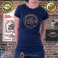 Sober Est. 1982 - 40 Years Sobriety Anniversary Quote T-shirt