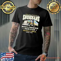 Trucker snowman's bootlegging service shirt
