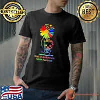Accept Understand Love Autism Awareness Flower Shirt