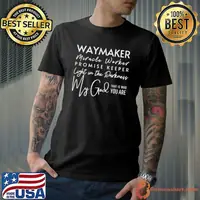 Christian TShirt for Women Waymaker Bible Quotes Faith T-shirt