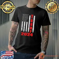 Trump 2024 America Flag Shirt