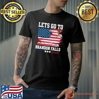 Lets go to brandon falls american flag T-Shirt