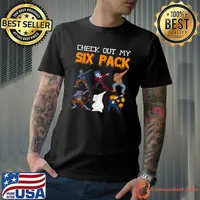 Check Out My Six Pack Werewolf zombie Pumpkin Halloween T-Shirt
