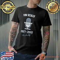 Vin Scully 1927 2022 signature forever the voice of the dodgers shirt