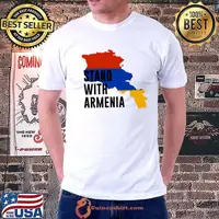 Stand With Armenia Country Colors Flag Classic T-Shirt