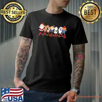 Christmas friends santa rudolph snowman family xmas kids shirt
