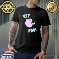 Hey Boo Cute Ghost Halloween T-Shirt