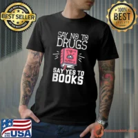 Red Ribbon Week Say No To Drugs Say Yes To Books Learning T-Shirt