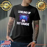 Video Gaming For Students Leveling Up In First Grade T-Shirt