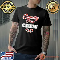 Candy Cane Crew Christmas Candy Lover Matching T-Shirt