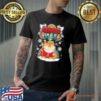 Happy yule viking christmas cat kitten classic shirt