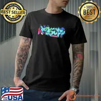 Logo text röyksopp never ever shirt