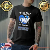 This girl loves her winnipeg blue bombers shirt