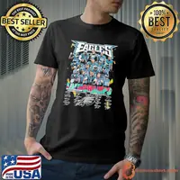 Eagles LVII super bowl champs signatures shirt