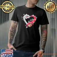 Go Kansas city Chiefs heart diamond shirt