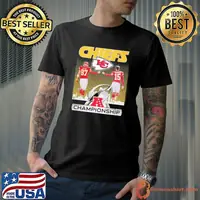 Kansas city Chiefs championship Kelce and Mahomes signatures shirt