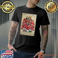 Kansas city Chiefs poster signatures football shirt