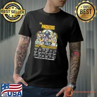 The Packers 104th anniversary 1919-2023 thank you for the memories signatures shirt