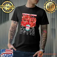 Premium liverpool legends football club signatures shirt