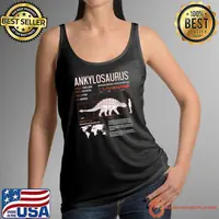 Ankylosaurus Dinosaur Facts Science Cretaceous Period T-Shirt