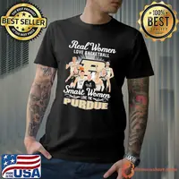 Real women love basketball smart women love the purdue signature shirt