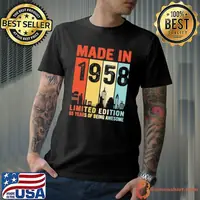 Made in 1958 limited edition 65 years of being awesome vintage shirt