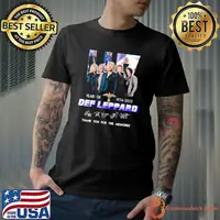 Best 48 years of 1976 2023 Def Leppard thank you for the memories signature shirt