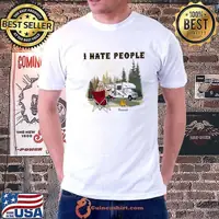 I hate people hannah camping shirt