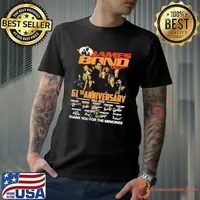 James bond 007 61th anniversary 1962 2023 thank you for the memories signature shirt