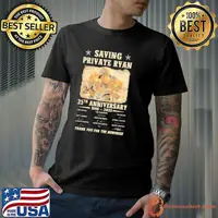 Saving private ryan 25th anniversary 1998 2023 thank you for the memories signatures shirt