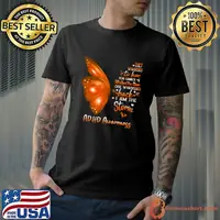 Buterfly They Whispered Her Cannot She Whispered I Am The Storm ADHD Awareness T-Shirt