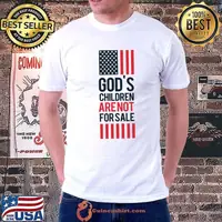 God's Children Are Not For Sale Usa Flag T-Shirt