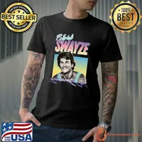 Patrick Swayze American Actor Dancer 1952 retro T-Shirt