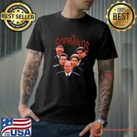 The Sopranos TV Show black american crime T-Shirt