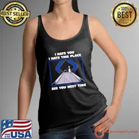 I hate you hate this place see you next time bowling T-Shirt