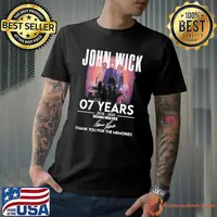 John Wick 07 Years 2016 2023 Keanu Reeves Signature Thank You For The Memories Shirt