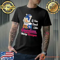 Santa Butt If you don’t like Cleveland Guardians merry kissmyass christmas Shirt