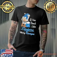Santa Butt If you don’t like Los Angeles Dodgers Merry Kissmyass Christmas Shirt