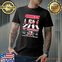 Anniversary 1959-2024 Kansas City Chiefs Abbey Road Thank You For The Memories Signatures Shirt
