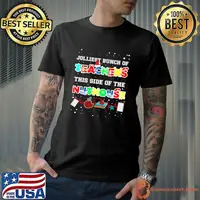 Christmas Matching Teacher Jolliest Bunch of Teachers The Side Of The Nuthouse T-Shirt